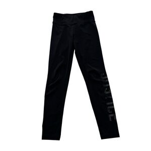 Justice Black Leggings Girls Size 8